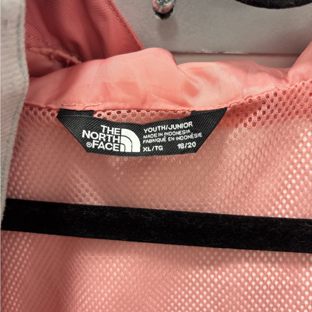 The North Face Pink Hooded Rain Jacket Youth XL Women XS/S - Picture 4 of 8